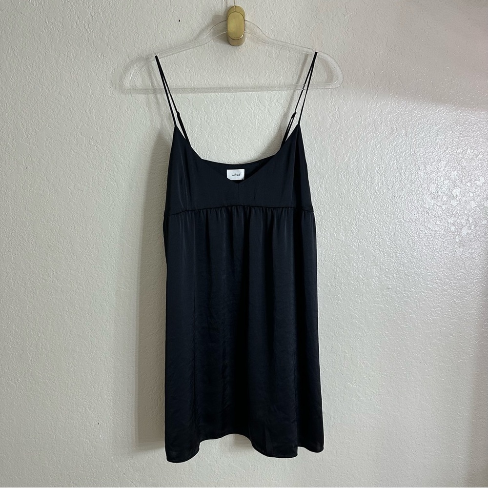 Wilfred Aritzia Lover Satin Mini babydoll dress size M - Picture 3 of 14
